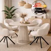 Runder Esstisch Viero Ø90 cm – Kaschmir – Design Tisch mit Produktbild-Vorschau 1