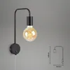Bettleuchte Nachttischlampe Retro 1xE27 25 W schwarz matt Produktbild-Vorschau 5