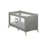 A gray and beige baby travel cot is shown against a white background. Produktbild-Vorschau