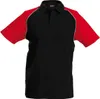 Kariban Herren Polo-Shirt Poloshirt Basic Kontrast Kragen Produktbild-Vorschau 1