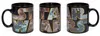Three views of a black Star Wars logo mug are displayed against a white background. Anteprima dell’immagine prodotto