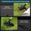 980W Akku Rasentrimmer mit  2*4,0Ah Akkus, 14800U/min Produktbild-Vorschau 3