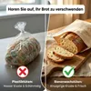 2er Set Brotaufbewahrungsbeutel aus Bienenwachs Leinen Produktbild-Vorschau 3