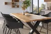 Esstisch Baumkante Holz-Optik Wildeiche 220 x 100 X-Gestell Produktbild-Vorschau 4