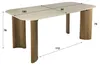 Tavolo da pranzo FURNLUX Romano Beige e rovere 180 cm / Anteprima dell’immagine prodotto 1