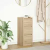 vidaXL Príborník Sonoma dub 29,5x34x76 cm Materiál na báze Náhľad obrázku produktu 1
