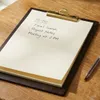 Clipboard drewniany ORZECH podkładka A4 ze ZŁOTYM klipsem Podgląd zdjęcia produktu 3