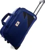 A dark blue rolling duffel bag is shown against a white background. Produktbild-Vorschau