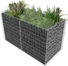 vidaXL Gabiónová zvýšená posteľ Oceľ 180 × 90 × 100 cm Náhľad obrázku produktu 2