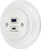 Unterputz Porzellan Retro USB-A I USB-C Steckdose 2-fach I Produktbild-Vorschau 1