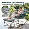 KOMFOTTEU Schaukelstuhl mit Hocker, übergroßer Gartensessel Produktbild-Vorschau 4