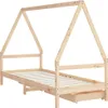 vidaXL Dětská postýlka se zásuvkami 90x200 cm borovicový Náhled obrázku produktu 7