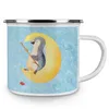 Mr. & Mrs. Panda Pott Pinguin Mond - Eisblau - Geschenk, Produktbild-Vorschau 3