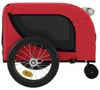 vidaXL Príves na bicykel Psy Červená a čierna Oxford Náhľad obrázku produktu 6