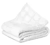 A folded white weighted blanket on a white background. Produktbild-Vorschau