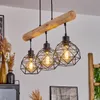 Torano »Torano« Hängelampe aus Metall/Holz in Schwarz/Natur Produktbild-Vorschau 10