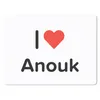 MuchoWow® Mauspad Mousepad Ich liebe - Anouk - Mädchen Produktbild-Vorschau 1