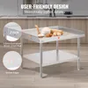 VEVOR pracovný stôl z nehrdzavejúcej ocele, komerčný Náhľad obrázku produktu 4