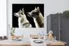 MuchoWow® Poster Seitenprofil von zwei Wölfen 160x120 cm - Produktbild-Vorschau 3