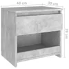 vidaXL Table de nuit gris béton 40x30x39 cm Bois composite Voir les images du produit 9