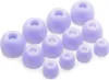A collection of purple silicone earbud tips arranged on a white background. Voir les images du produit
