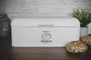 Großer Brotkasten aus Metall mit Klappdeckel im Retro Look  Produktbild-Vorschau 4