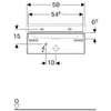 Geberit 500.505.00.1, 1 Schublade(n), 1 Stück(e), 580 mm, Produktbild-Vorschau 3