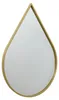 Fragix Boston Spiegel tropfen - Gold - Metallrahmen - 80x50 Produktbild-Vorschau 1