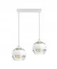Lampa Wisząca Sufitowa Żyrandol Biała Szklane Kule White Podgląd zdjęcia produktu 1