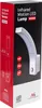 The image shows the retail packaging for an infrared motion LED lamp. Produktbild-Vorschau