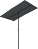 vidaXL Parasol avec mât en aluminium 180x110 cm noir Voir les images du produit 1