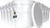 Kunststoffeimer mit Deckel 1L | PP | rund | Weiß 20 Stück Produktbild-Vorschau 1
