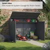 osoltus Gerätehaus Fahrradgarage Fahrradbox Anthrazit 200 x Produktbild-Vorschau 8