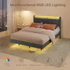 BEALIFE Polsterbett 140x200 cm mit USB-Ladung, LED-Licht & Produktbild-Vorschau 7