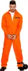 Costume da prigioniero psicopatico in fuga arancione - M Anteprima dell’immagine prodotto 1
