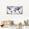 ARTland Glasbild bunte Weltkarte Größe: 125x50 cm Produktbild-Vorschau 5