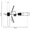 Vayox Antena Kierunkowa H/V VHF UHF VA0092 | 4K | 75Ohm | Podgląd zdjęcia produktu 5