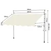 300x120cm Klemmmarkise Einziehbar Balkonmarkise mit Produktbild-Vorschau 2