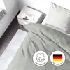 Biber Bettwäsche 155x220cm 100% Baumwolle Pastellgrün mit Produktbild-Vorschau 4