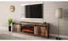 RTV GRANERO + meuble de cheminée 200x56.7x35 bois ancien Voir les images du produit 4