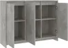 vidaXL Sideboard Betongrau 102x33x75 cm Holzwerkstoff Produktbild-Vorschau 4