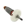 A close-up studio shot of a power tool armature with a gear attached, isolated on a white background. Produktbild-Vorschau