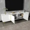 okwish TV stolek TV-Lowboard se 4 dvířky, 170×35×46 cm, Náhled obrázku produktu 4