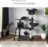 tectake® Marcel drapak 141 cm ze schodkami, sznurkiem do Podgląd zdjęcia produktu 6