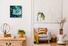 Coloray Uhr auf Leinwand 30x30 cm Wand Uhr Dekoration Produktbild-Vorschau 3