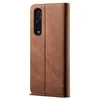 OPPO Find X2 Pro Hülle, LaimTop Denim Leder Brieftasche Produktbild-Vorschau 3