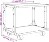 vidaXL Stojak na drukarkę 2 półki dąb sonoma 41x28x33,5 cm Podgląd zdjęcia produktu 8