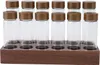 12pcs Kaffeebohnen Lagerung Röhren Glas versiegelt Produktbild-Vorschau 2