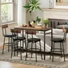 HOMCOM Bartisch mit Barhocker-Set 5 tlg. Bartisch Set mit Produktbild-Vorschau 7