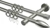 Interdeco Gardinenstange / Vorhangstange Edelstahl-Optik, Produktbild-Vorschau 1